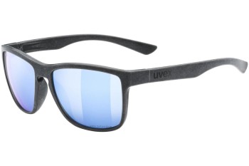 Okulary przeciwsłoneczne uvex lgl ocean 2 P Black Mat S3 Polarized Kwadratowe Czarne