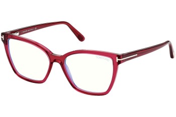 Okulary korekcyjne Tom Ford FT5812-B 074 Kocie oczy Czerwone