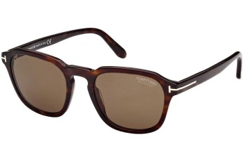 Okulary przeciwsłoneczne Tom Ford FT0931 52H Polarized Okrągłe Havana