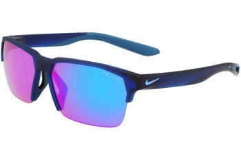 Okulary przeciwsłoneczne Nike CU3746 451 Kwadratowe Niebieskie