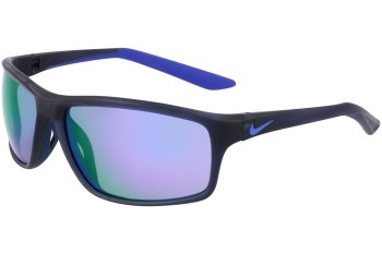 Okulary przeciwsłoneczne Nike Adrenaline 22 DV2155 451 Prostokątne Niebieskie