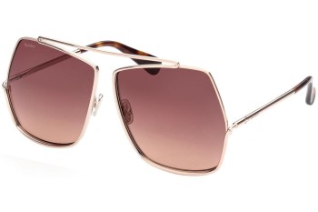 Okulary przeciwsłoneczne Max Mara MM0006 28F Nieregularny Złote