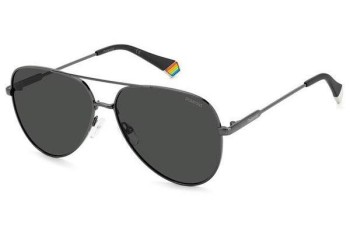 Okulary przeciwsłoneczne Polaroid PLD6187/S KJ1/M9 Polarized Pilotki (Aviator) Szare