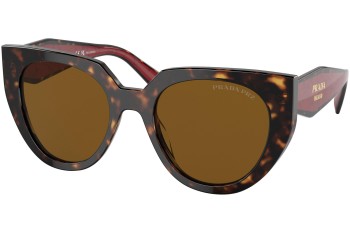 Okulary przeciwsłoneczne Prada PR14WS 2AU5Y1 Polarized Kocie oczy Havana