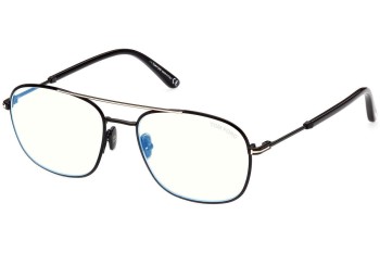 Okulary korekcyjne Tom Ford FT5830-B 001 Pilotki (Aviator) Czarne