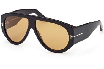 Okulary przeciwsłoneczne Tom Ford FT1044 01E Pilotki (Aviator) Czarne