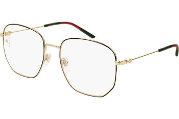 Okulary korekcyjne Gucci GG0396O 001 Kwadratowe Złote