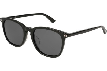 Okulary przeciwsłoneczne Gucci GG0154SA 001 Kwadratowe Czarne