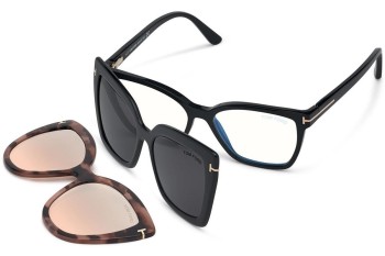 Okulary korekcyjne Tom Ford FT5641-B 001 Kwadratowe Czarne