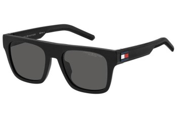 Okulary przeciwsłoneczne Tommy Hilfiger TH1976/S 003/M9 Polarized Kwadratowe Czarne