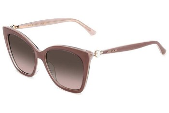 Okulary przeciwsłoneczne Jimmy Choo RUA/G/S Y9A/HA Kocie oczy Brązowe