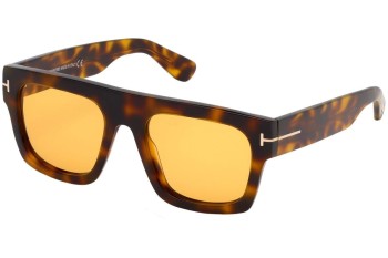 Okulary przeciwsłoneczne Tom Ford Fausto FT0711 56E Flat Top Havana