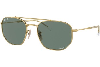 Okulary przeciwsłoneczne Ray-Ban RB3707 001/O9 Polarized Pilotki (Aviator) Złote