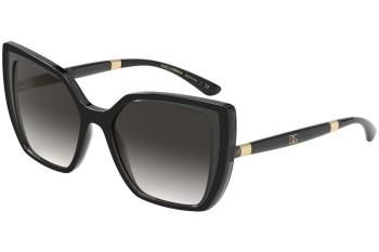 Okulary przeciwsłoneczne Dolce & Gabbana DG6138 32468G Kwadratowe Czarne