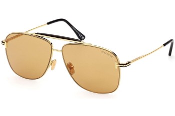 Okulary przeciwsłoneczne Tom Ford FT1017 30E Pilotki (Aviator) Złote