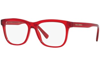 Okulary korekcyjne Dolce & Gabbana DX3356 3409 Kwadratowe Czerwone