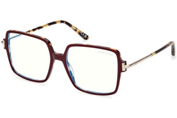 Okulary korekcyjne Tom Ford FT5915-B 071 Kwadratowe Czerwone