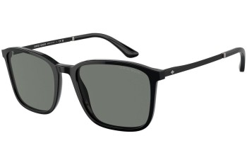 Okulary przeciwsłoneczne Giorgio Armani AR8197 5001/1 Prostokątne Czarne