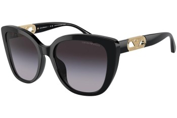 Okulary przeciwsłoneczne Emporio Armani EA4214U 53788G Kocie oczy Czarne