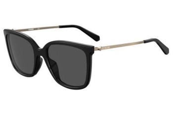 Okulary przeciwsłoneczne Love Moschino MOL035/S 807/IR Kwadratowe Czarne