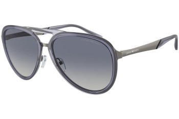 Okulary przeciwsłoneczne Emporio Armani EA2145 33584L Pilotki (Aviator) Niebieskie