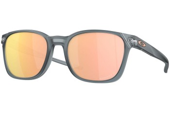 Okulary przeciwsłoneczne Oakley Ojector OO9018 901816 Polarized Kwadratowe Szare