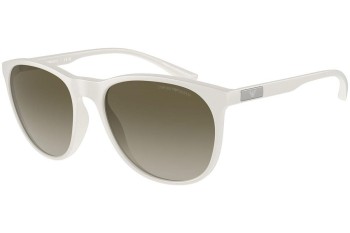 Okulary przeciwsłoneczne Emporio Armani EA4210 53448E Okrągłe Białe