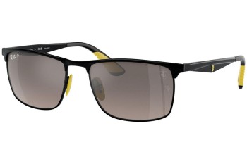 Okulary przeciwsłoneczne Ray-Ban RB3726M F0885J Polarized Prostokątne Czarne