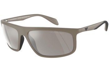 Okulary przeciwsłoneczne Emporio Armani EA4212U 54376G Prostokątne Brązowe