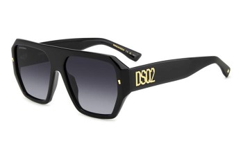 Okulary przeciwsłoneczne Dsquared2 D20128/S 807/9O Flat Top Czarne