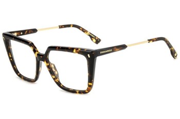 Okulary korekcyjne Dsquared2 D20136 086 Prostokątne Havana