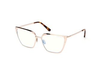 Okulary korekcyjne Tom Ford FT5945-B 028 Kwadratowe Złote