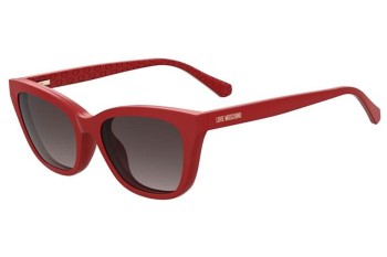 Okulary korekcyjne Love Moschino MOL071/CS C9A/9O Prostokątne Czerwone