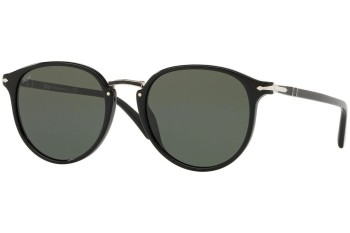 Okulary przeciwsłoneczne Persol Typewriter Edition PO3210S 95/31 Okrągłe Czarne