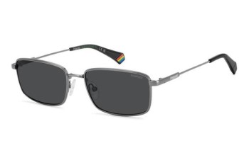 Okulary przeciwsłoneczne Polaroid PLD6227/S/X KJ1/M9 Polarized Prostokątne Szare