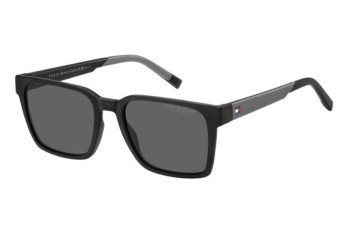 Okulary przeciwsłoneczne Tommy Hilfiger TH2143/S 08A/M9 Polarized Prostokątne Czarne