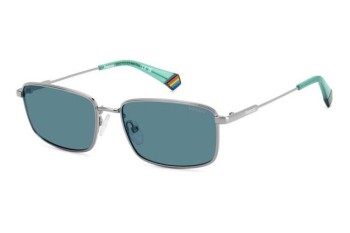 Okulary przeciwsłoneczne Polaroid PLD6227/S/X 6LB/C3 Polarized Prostokątne Srebrne