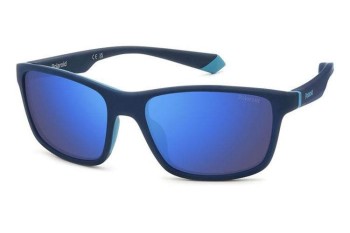 Okulary przeciwsłoneczne Polaroid PLD2153/S FLL/5X Polarized Prostokątne Niebieskie