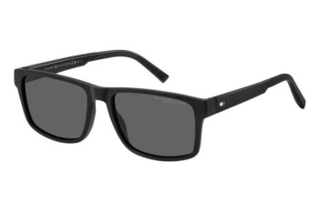 Okulary przeciwsłoneczne Tommy Hilfiger TH2142/S 807/M9 Polarized Prostokątne Czarne