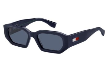 Okulary przeciwsłoneczne Tommy Hilfiger TJ0099/S PJP/KU Kwadratowe Niebieskie