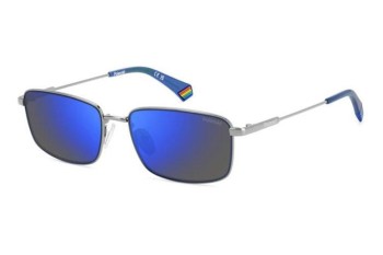 Okulary przeciwsłoneczne Polaroid PLD6227/S/X V84/5X Polarized Prostokątne Srebrne