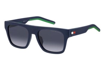 Okulary przeciwsłoneczne Tommy Hilfiger TH1976/S FLL/9O Kwadratowe Niebieskie