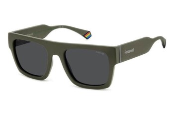 Okulary przeciwsłoneczne Polaroid PLD6224/S/X 3Y5/M9 Polarized Flat Top Zielone