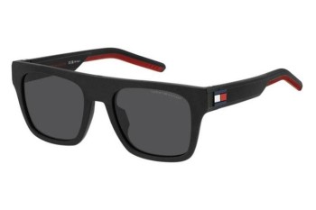 Okulary przeciwsłoneczne Tommy Hilfiger TH1976/S BLX/IR Kwadratowe Czarne