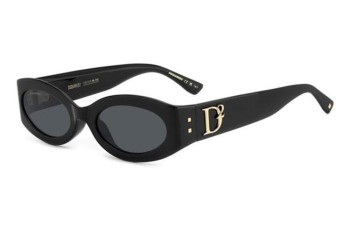 Okulary przeciwsłoneczne Dsquared2 D20150/G/S 807/IR Owalne Czarne