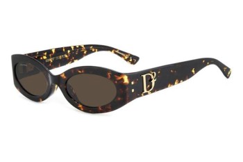 Okulary przeciwsłoneczne Dsquared2 D20150/G/S 086/70 Owalne Havana