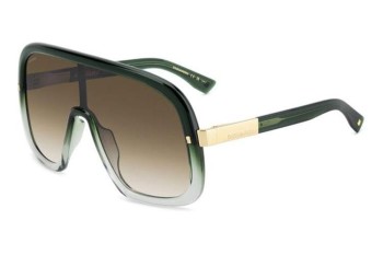 Okulary przeciwsłoneczne Dsquared2 D20119/S 1ED/HA Pojedyncze | Shield Zielone