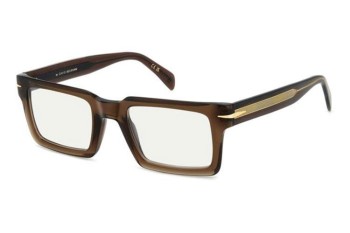 Okulary korekcyjne David Beckham DB7126 09Q Prostokątne Brązowe