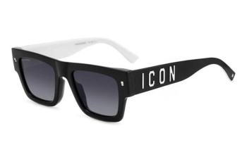 Okulary przeciwsłoneczne Dsquared2 ICON0021/S 807/9O Prostokątne Czarne