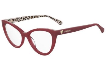 Okulary korekcyjne Love Moschino MOL631 WGX Kocie oczy Czerwone